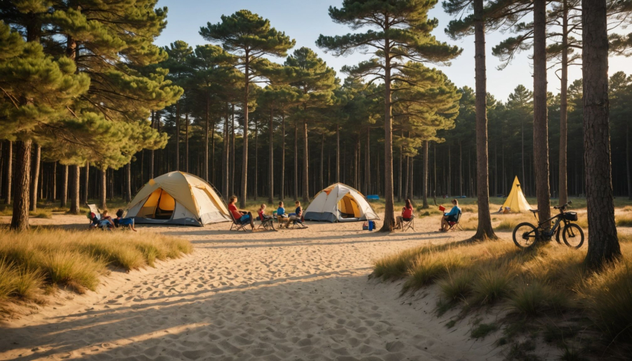 Activités nature lors de vacances en camping dans les landes avec le domaine les oréades